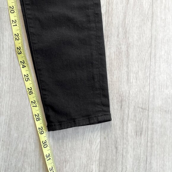 FRAME Le Skinny de Jeanne Ripped Jeans Film Noir Black Size 28 NEW NWT - Picture 8 of 8